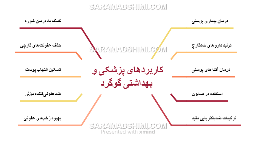 کاربردهای پزشکی و بهداشتی گوگرد